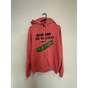 Midnight Studios Pink Sex Pistols Zip-Up Hoodie